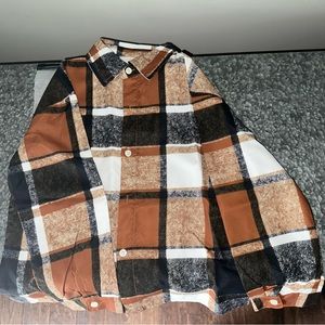 Boys Plaid Print Shirt
